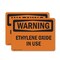 Signmission Ethylene Oxide In Use OSHA Warning Sign, Plastic, 10in W x 7in L, 2PK OS-2PACK-WS-P-710-L-12601 - alternate 1